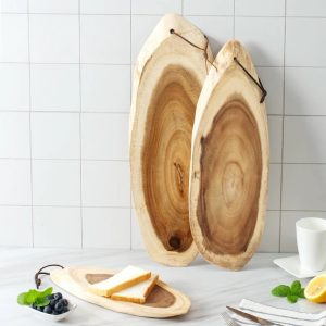 Planche à découper bois d'acacia - brut