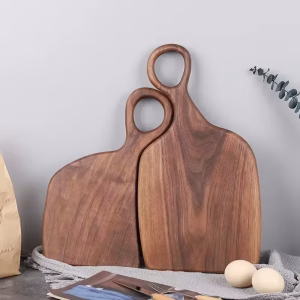 Planche à découper en bois de noyer - Jumelles