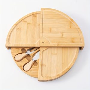 Plateau de service charcuterie et fromage - Couteaux inclus